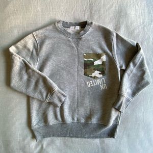 Zara Kids Sweatshirt, Heather Gray, size 9